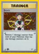 Brock 15/132 Rare Holo card from Gym Heroes