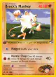 Brock's Mankey 68/132 Common card from Gym Heroes