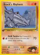 Brock's Rhyhorn 70/132 Common card from Gym Heroes