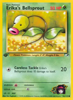 Erika's Bellsprout 76/132 Common card from Gym Heroes
