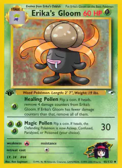 Erika's Gloom 45/132 Uncommon card from Gym Heroes