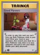 Good Manners 111/132 Uncommon card from Gym Heroes