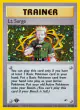 Lt. Surge 17/132 Rare Holo card from Gym Heroes