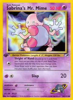 Sabrina's Mr. Mime 94/132 Common card from Gym Heroes