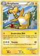 Ampharos 14/123 Rare card from HeartGold & SoulSilver Base