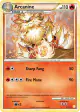 Arcanine 1/123 Rare Holo card from HeartGold & SoulSilver Base