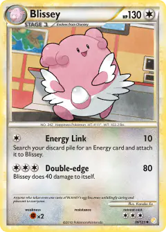 Blissey 36/123 Uncommon card from HeartGold & SoulSilver Base