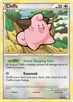 Cleffa 17/123 Rare card from HeartGold & SoulSilver Base