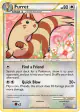 Furret 21/123 Rare card from HeartGold & SoulSilver Base