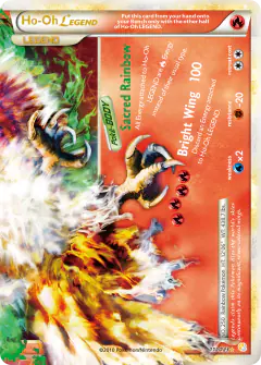 Ho-Oh LEGEND 112/123 LEGEND card from HeartGold & SoulSilver Base