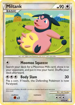 Miltank 47/123 Uncommon card from HeartGold & SoulSilver Base