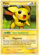 Pichu 28/123 Rare card from HeartGold & SoulSilver Base
