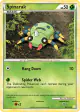 Spinarak 83/123 Common card from HeartGold & SoulSilver Base
