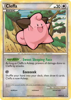 Cleffa HGSS12 Promo card from HGSS Black Star Promos