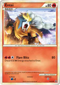 Entei HGSS20 Promo card from HGSS Black Star Promos
