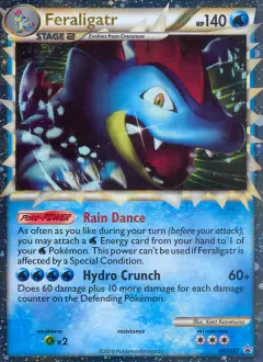 Feraligatr HGSS07 Promo card from HGSS Black Star Promos