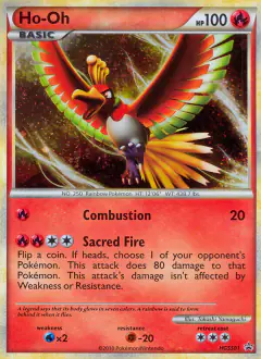 Ho-Oh HGSS01 Promo card from HGSS Black Star Promos