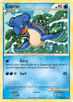Lapras HGSS14 Promo card from HGSS Black Star Promos