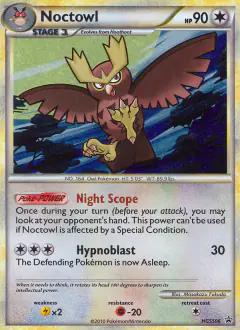 Noctowl HGSS06 Promo card from HGSS Black Star Promos