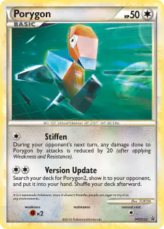 Porygon HGSS22 Promo card from HGSS Black Star Promos