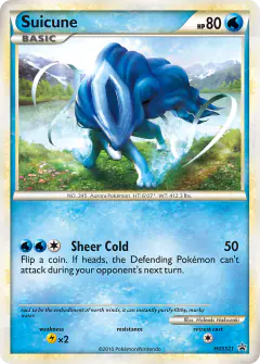 Suicune HGSS21 Promo card from HGSS Black Star Promos