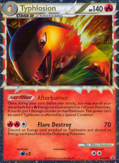Typhlosion HGSS09 Promo card from HGSS Black Star Promos