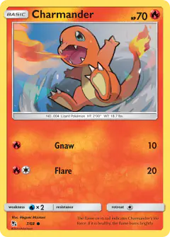 Charmander 7/68 Common card from Hidden Fates