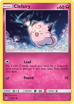 Clefairy 38/68 Common card from Hidden Fates