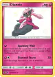 Diancie SV36/SV94 Rare Shiny card from Hidden Fates