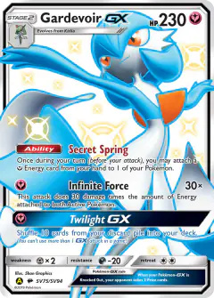 Gardevoir-GX SV75/SV94 Rare Shiny GX card from Hidden Fates
