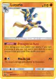 Lucario SV22/SV94 Rare Shiny card from Hidden Fates