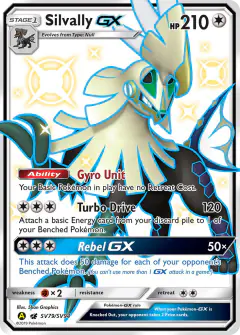 Silvally-GX SV79/SV94 Rare Shiny GX card from Hidden Fates