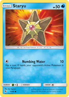 Staryu 13/68 Common card from Hidden Fates