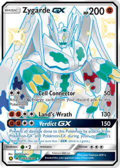 Zygarde-GX SV65/SV94 Rare Shiny GX card from Hidden Fates