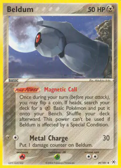 Beldum 29/101 Uncommon card from Hidden Legends
