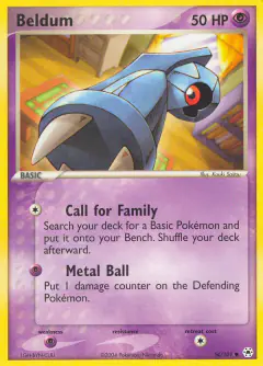 Beldum 54/101 Common card from Hidden Legends