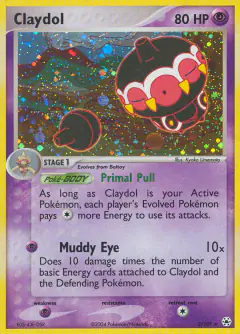 Claydol 2/101 Rare Holo card from Hidden Legends