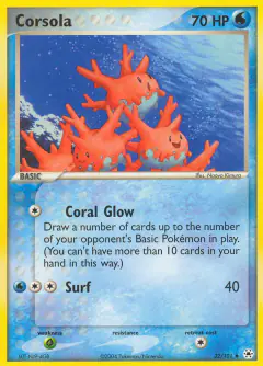 Corsola 32/101 Uncommon card from Hidden Legends
