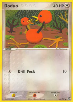 Doduo 60/101 Common card from Hidden Legends