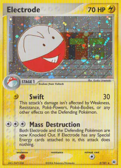 Electrode 5/101 Rare Holo card from Hidden Legends