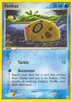 Feebas 61/101 Common card from Hidden Legends