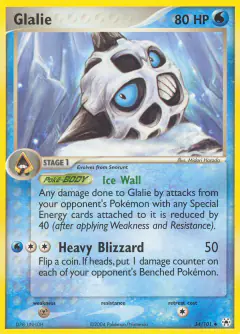 Glalie 34/101 Uncommon card from Hidden Legends