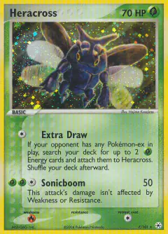 Heracross 7/101 Rare Holo card from Hidden Legends