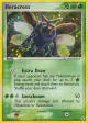 Heracross 7/101 Rare Holo card from Hidden Legends