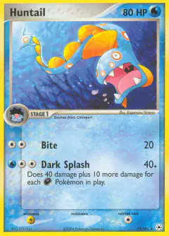 Huntail 19/101 Rare card from Hidden Legends