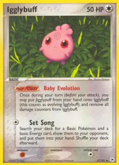 Igglybuff 37/101 Uncommon card from Hidden Legends
