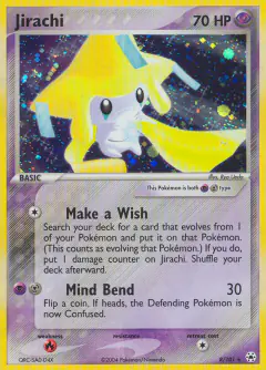 Jirachi 8/101 Rare Holo card from Hidden Legends