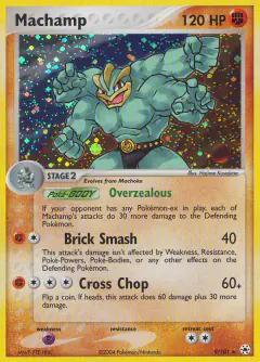 Machamp 9/101 Rare Holo card from Hidden Legends