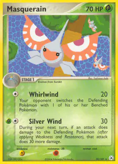 Masquerain 20/101 Rare card from Hidden Legends