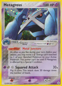 Metagross 11/101 Rare Holo card from Hidden Legends